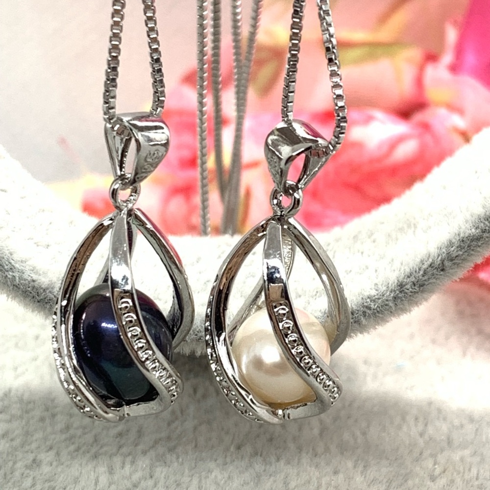 Natural Freshwater Pearl S925 Necklace - Picture 3 of 5